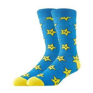 •Let’s Go Mario Star• Graphic Unisex Socks 3 for $21